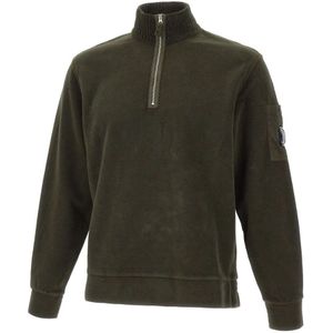 C.p. Company, Heren, Sweatshirts & Hoodies, Groen, Maat: L Fleece,