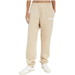 Jacquemus, Dames, Broeken, Beige, Maat: XL Katoen,