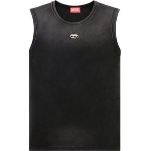 Diesel, Heren, Tops, Zwart, Maat: S