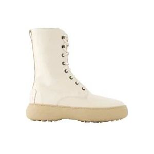 Tod's Leather boots , White , Dames , Maat: 36 EU