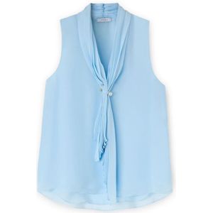 Motivi, Dames, Tops, Blauw, Maat: XS Poliester,