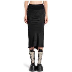 Rick Owens, Dames, Rokken, Zwart, Maat: M Viscose,