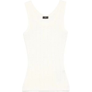 Etro, Dames, Tops, Wit, Maat: S