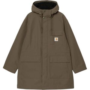 Carhartt Wip, Heren, Mantels, Groen, Maat: S Nylon,