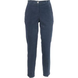 Jacob Cohën, Dames, Broeken, Blauw, Maat: L Velours,