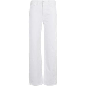 Mother, Dames, Jeans, Wit, Maat: W28 Katoen,