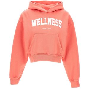 Sporty & Rich, Dames, Sweatshirts & Hoodies, Roze, Maat: M Katoen,