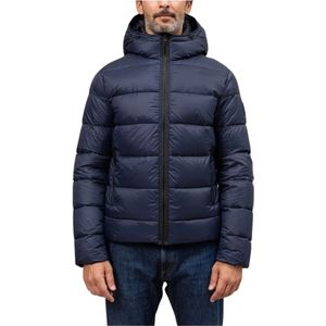 Fay, Heren, Jassen, Blauw, Maat: L Viscose,