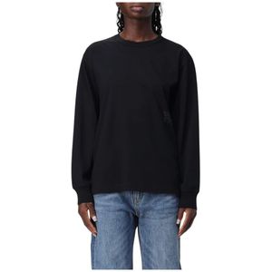 T by Alexander Wang, Dames, Tops, Zwart, Maat: L