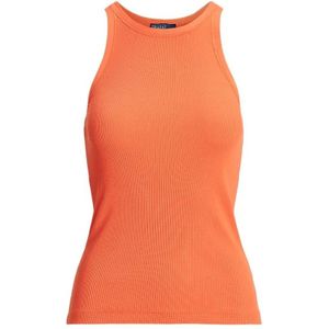 Polo Ralph Lauren, Dames, Tops, Oranje, Maat: M Katoen,