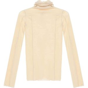 Baserange, Dames, Truien, Beige, Maat: XS Katoen,