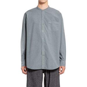 Taiga Takahashi, Heren, Overhemden, Grijs, Maat: S Katoen,