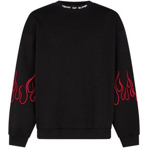 Vision OF Super, Heren, Sweatshirts & Hoodies, Zwart, Maat: M Katoen,