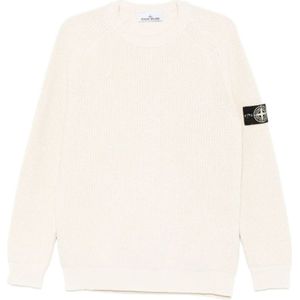 Stone Island, Heren, Truien, Beige, Maat: M