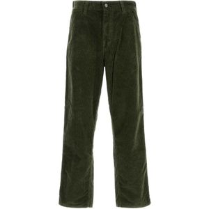 Carhartt Wip, Heren, Broeken, Groen, Maat: W29 Katoen,