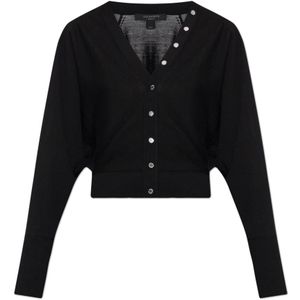 AllSaints, Dames, Truien, Zwart, Maat: L Wol,