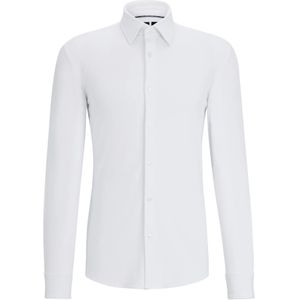 Hugo, Heren, Overhemden, Wit, Maat: 2XL Polyamide,