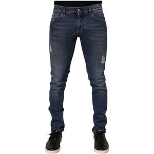 Dolce & Gabbana, Heren, Jeans, Blauw, Maat: M Katoen,