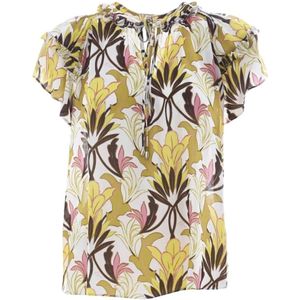 Kocca, Dames, Blouses & Shirts, Beige, Maat: L