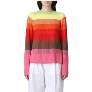 Semicouture, Dames, Truien, Veelkleurig, Maat: L Wol,