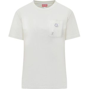 Kenzo, Dames, Tops, Wit, Maat: M