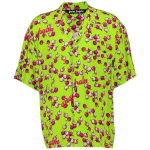 Palm Angels, Heren, Overhemden, Veelkleurig, Maat: L Viscose,