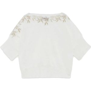 Ermanno Scervino, Dames, Truien, Wit, Maat: XS