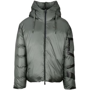 Emporio Armani Ea7, Heren, Jassen, Groen, Maat: M Polyamide,