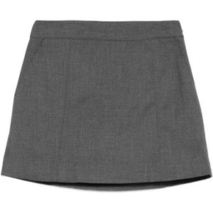 Dunst, Dames, Rokken, Grijs, Maat: M Wol,