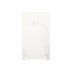 Autry Hoge hals Rits Sweatshirt met Contrastbanden , White , Heren , Maat: L