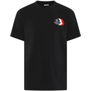 Moncler, Heren, Tops, Blauw, Maat: S