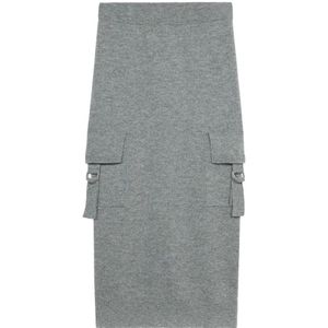 Blumarine, Dames, Rokken, Grijs, Maat: S