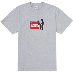 Supreme, Heren, Tops, Grijs, Maat: S Katoen,