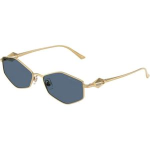 Jimmy Choo - JC4017 - Zonnebril - Goud - Blauw - Ronde Metaal