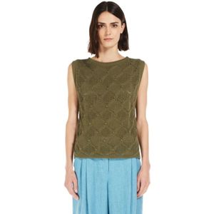 Max Mara, Dames, Truien, Groen, Maat: XL Katoen,