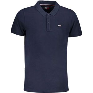 Tommy Hilfiger, Heren, Tops, Blauw, Maat: S Katoen,
