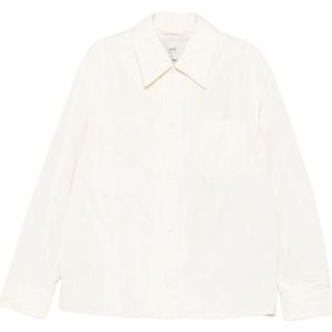 Ami Paris, Heren, Jassen, Wit, Maat: S Polyamide,