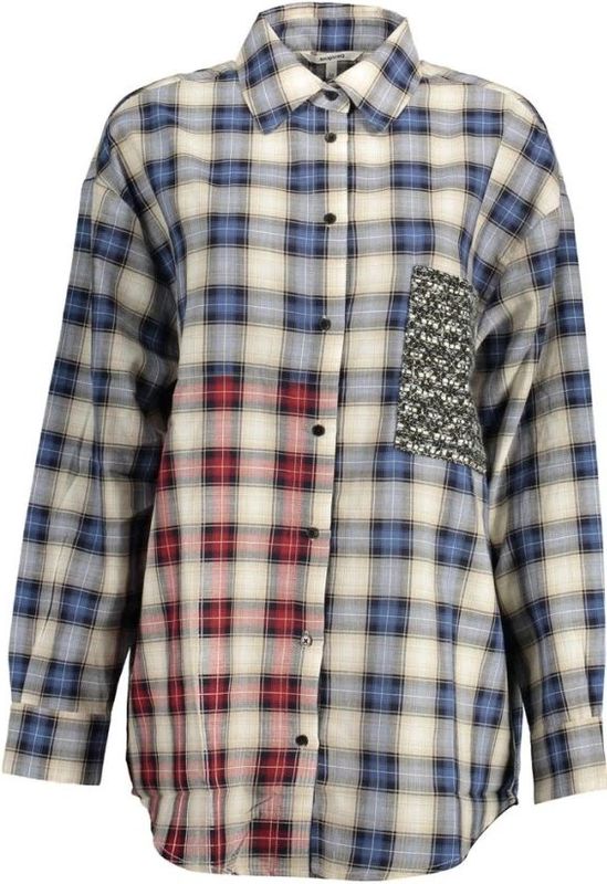 Desigual - Pame - Denim Overhemd - Oversized - Gerecycled Katoen - Lange Mouwen