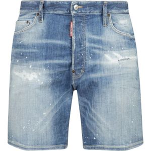 Dsquared 2 - Denim Shorts - Blauw - Stretch Katoenmix