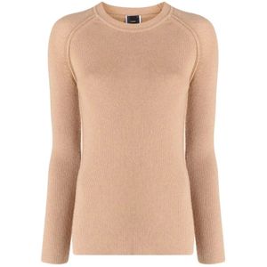 Pinko, Dames, Truien, Beige, Maat: S Wol,
