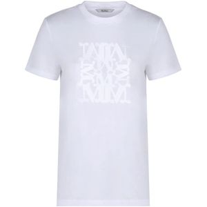 Max Mara, Dames, Tops, Wit, Maat: S Katoen,