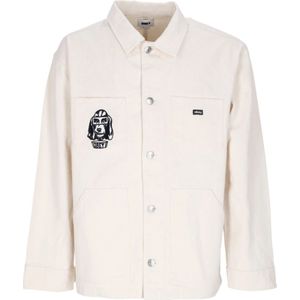 Obey, Heren, Jassen, Beige, Maat: XL Katoen,