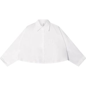 10Days, Dames, Blouses & Shirts, Wit, Maat: XS Katoen,
