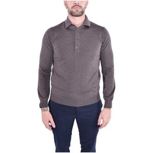 Kangra, Heren, Tops, Bruin, Maat: S Wol,