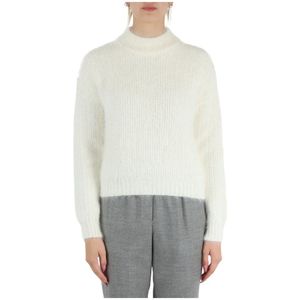 Peserico, Dames, Truien, Wit, Maat: XS Polyamide,