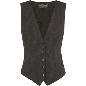 Cortana, Dames, Tops, Grijs, Maat: 2XS Katoen,