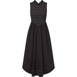 Ganni, Dames, Jurken, Zwart, Maat: XS Katoen,