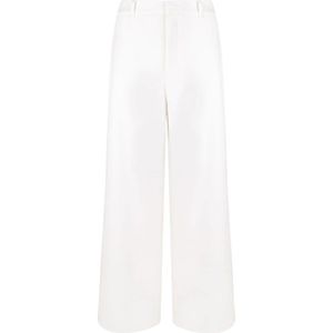 Max Mara, Dames, Broeken, Wit, Maat: M Jersey,