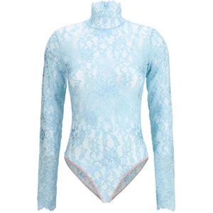 Valentino, Dames, Tops, Blauw, Maat: S Polyamide,