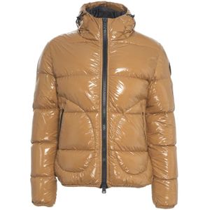 Herno, Heren, Jassen, Bruin, Maat: XL Polyamide,